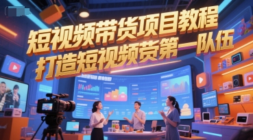 短视频带货项目教程，打造短视频带货第一队伍-小肥鱼网创-十年互联网创业实战派 | 专注精准流量获取与转化