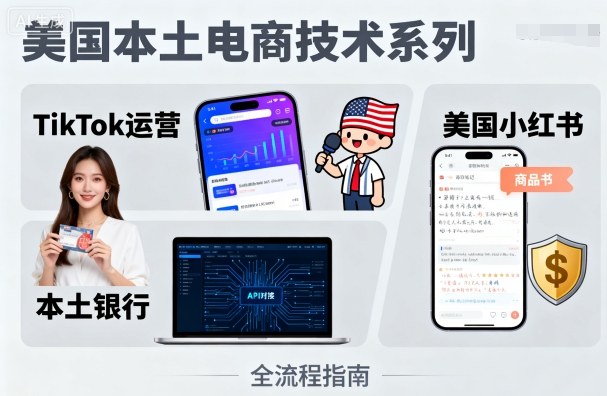 2025年电商运营深度解析：Tiktok增长策略、美国小红书市场开拓与本土银行业务办理全攻略-小肥鱼网创-十年互联网创业实战派 | 专注精准流量获取与转化