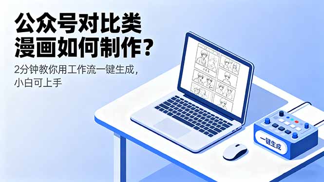 如何高效制作爆款公众号对比类漫画？专业教程助你轻松上手，2分钟完成作品-小肥鱼网创-十年互联网创业实战派 | 专注精准流量获取与转化