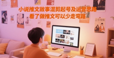 小说推文故事混剪起号及运营思路，看了做推文可以少走弯路-小肥鱼网创-十年互联网创业实战派 | 专注精准流量获取与转化